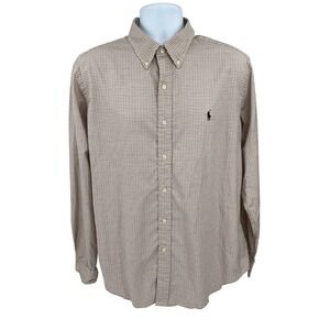 RALPH LAUREN MENS BUTTON DOWN‎ SHIRT LONG SLEEVE SIZE XL #1199